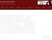 Tablet Screenshot of christian-rauch-schule.de